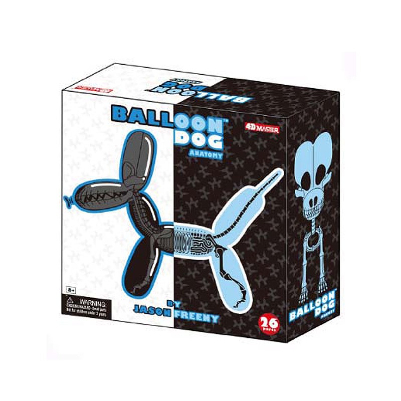 4d Master Balloon Dog Anatomy 26 Pieces Set Purple Balloon Dog